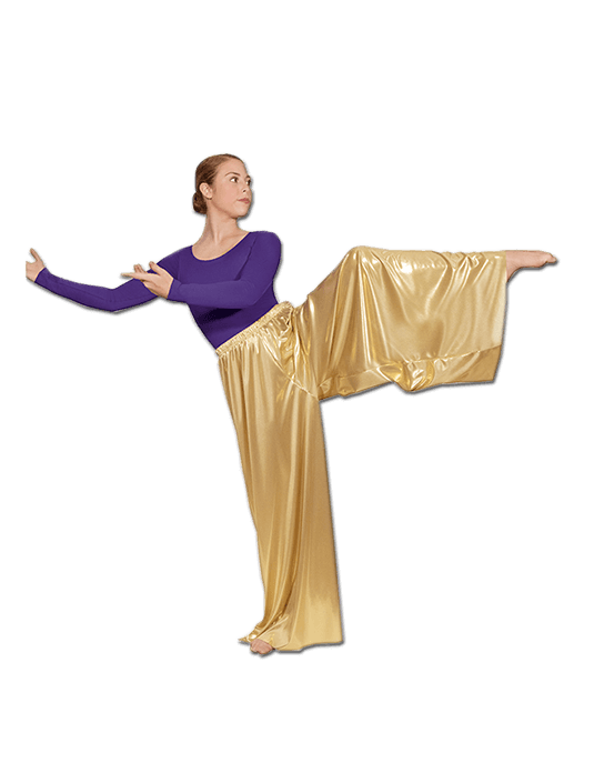 Womens Metallic Palazzo Pants